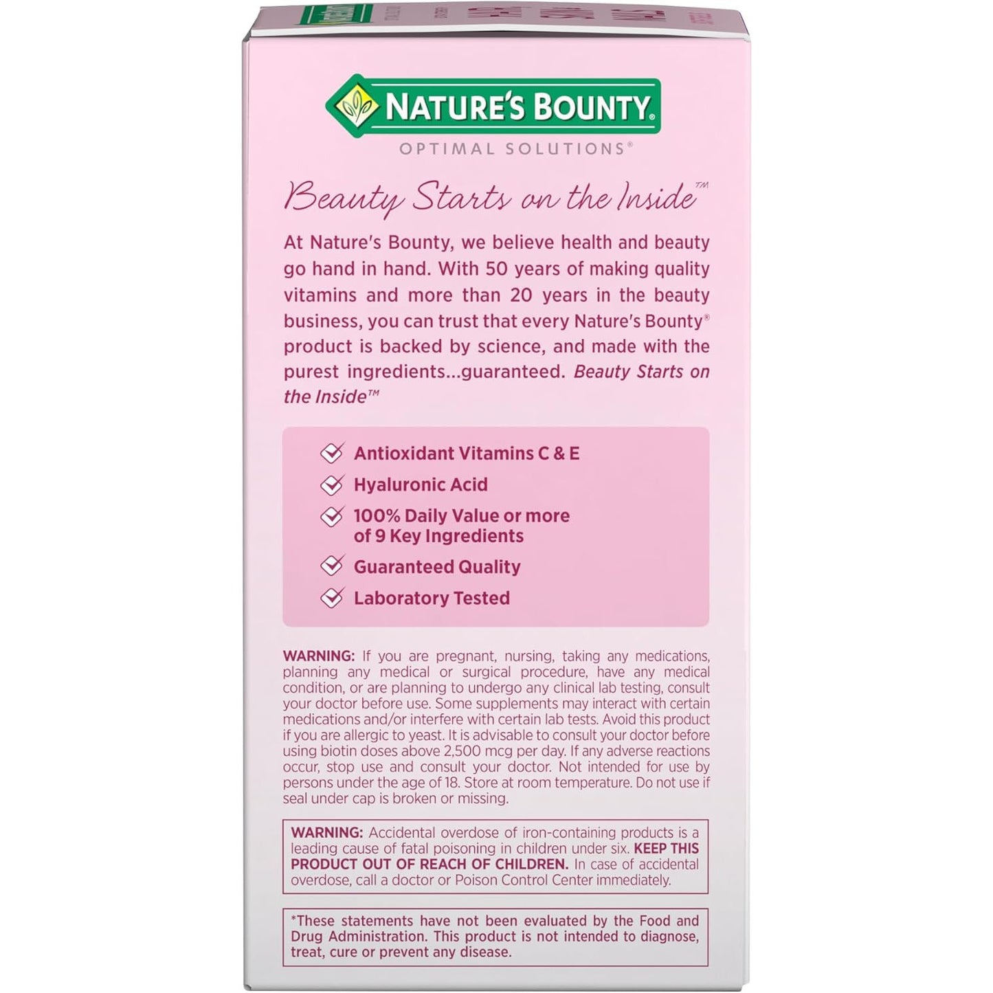 Nature's Bounty Advanced Hair, Skin & Nails 150 Rapid Release Softgels