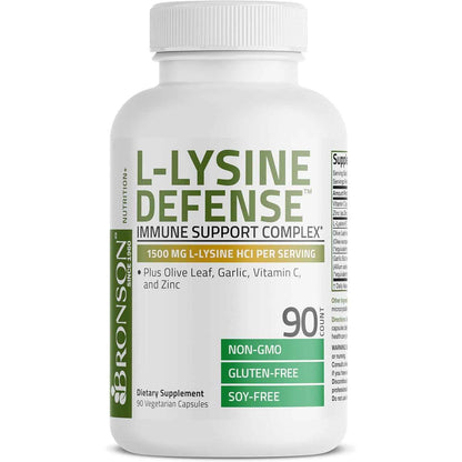 Bronson L-Lysine Defense Immune Support Complex Capsules
