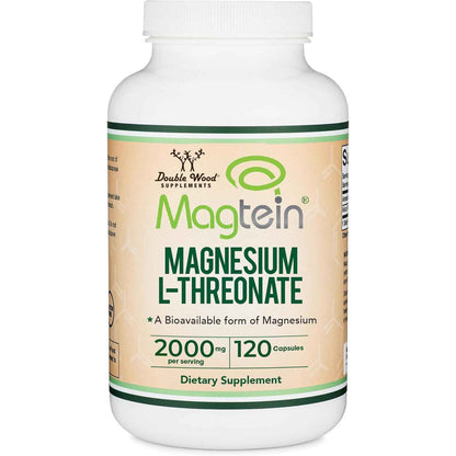 Double Wood Supplements Magnesium L-Threonate Capsules 2,000mg for Cognitive Support
