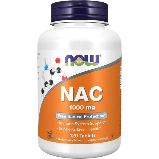NOW NAC N-Acetyl Cysteine Liver Support Immune Protection Formula Tablets