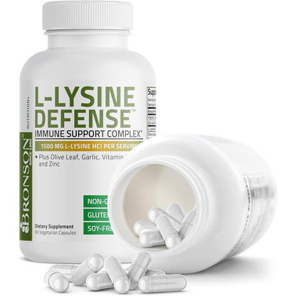 Bronson L-Lysine Defense Immune Support Complex Capsules