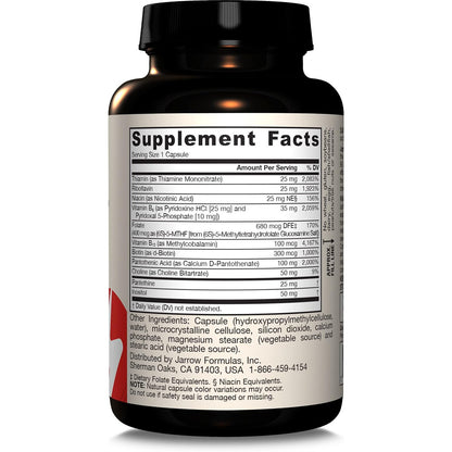 Jarrow Formulas B-Right Vitamin B Complex Formula 100 Veggie Caps