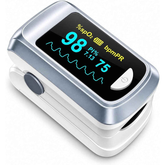 Fingertip Pulse Oximeter Blood Oxygen Saturation Monitor SpO2 & Heart Rate Support with OLED Screen