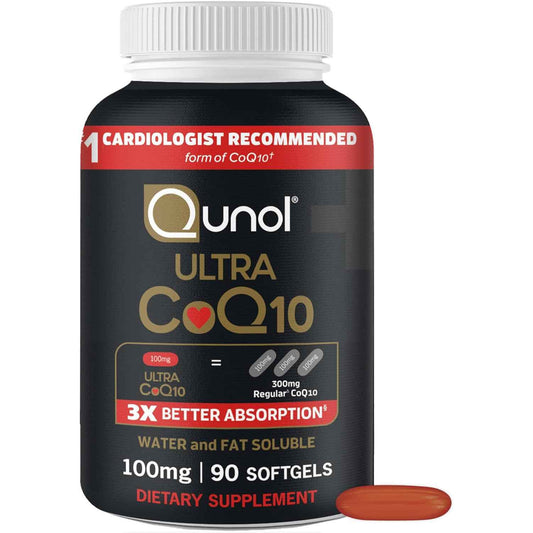 Qunol Ultra CoQ10 100mg Softgels Antioxidant Supplement