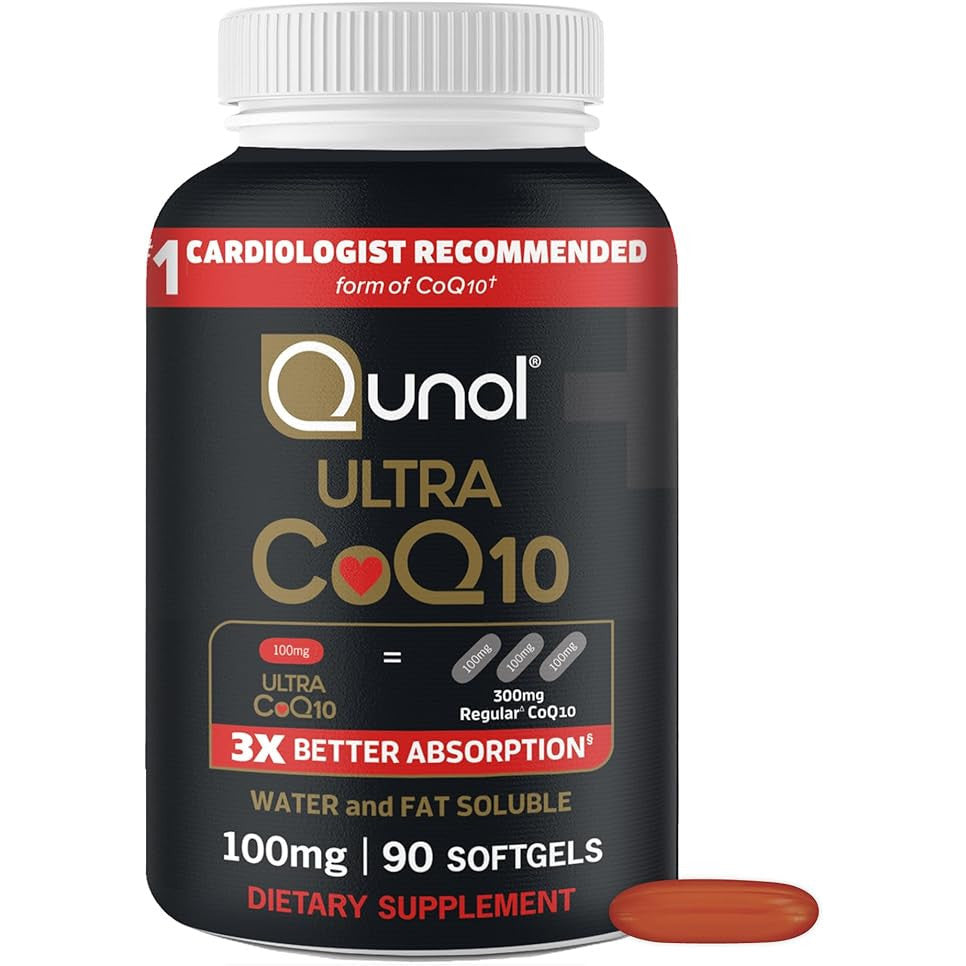 Qunol Ultra CoQ10 100mg Softgels Antioxidant Supplement