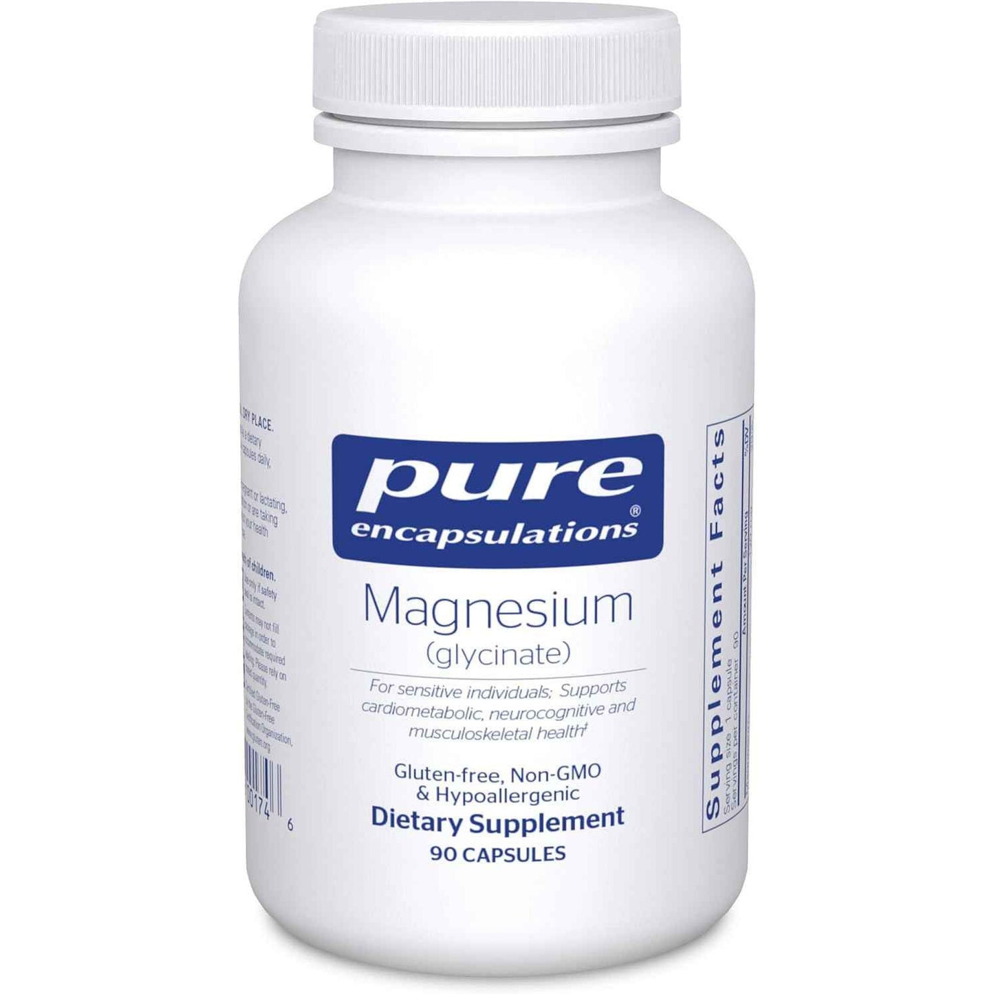 Pure Encapsulations Magnesium Glycinate Supplement for Stress Relief and Sleep