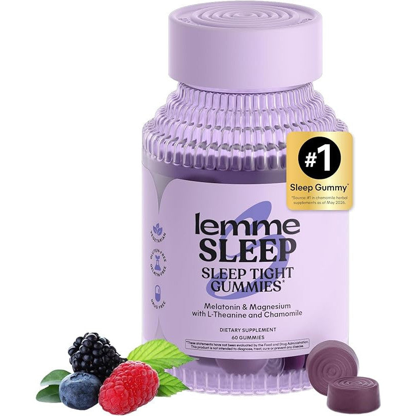 Lemme Sleep Gummies 5mg Melatonin Berry Flavored 60 Count