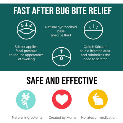 Quitch Bug Bite Itch Relief Patches