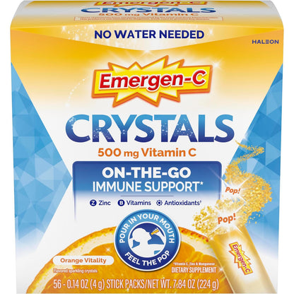 Emergen-C Vitamin C 500 mg Immune Support Crystals Packets