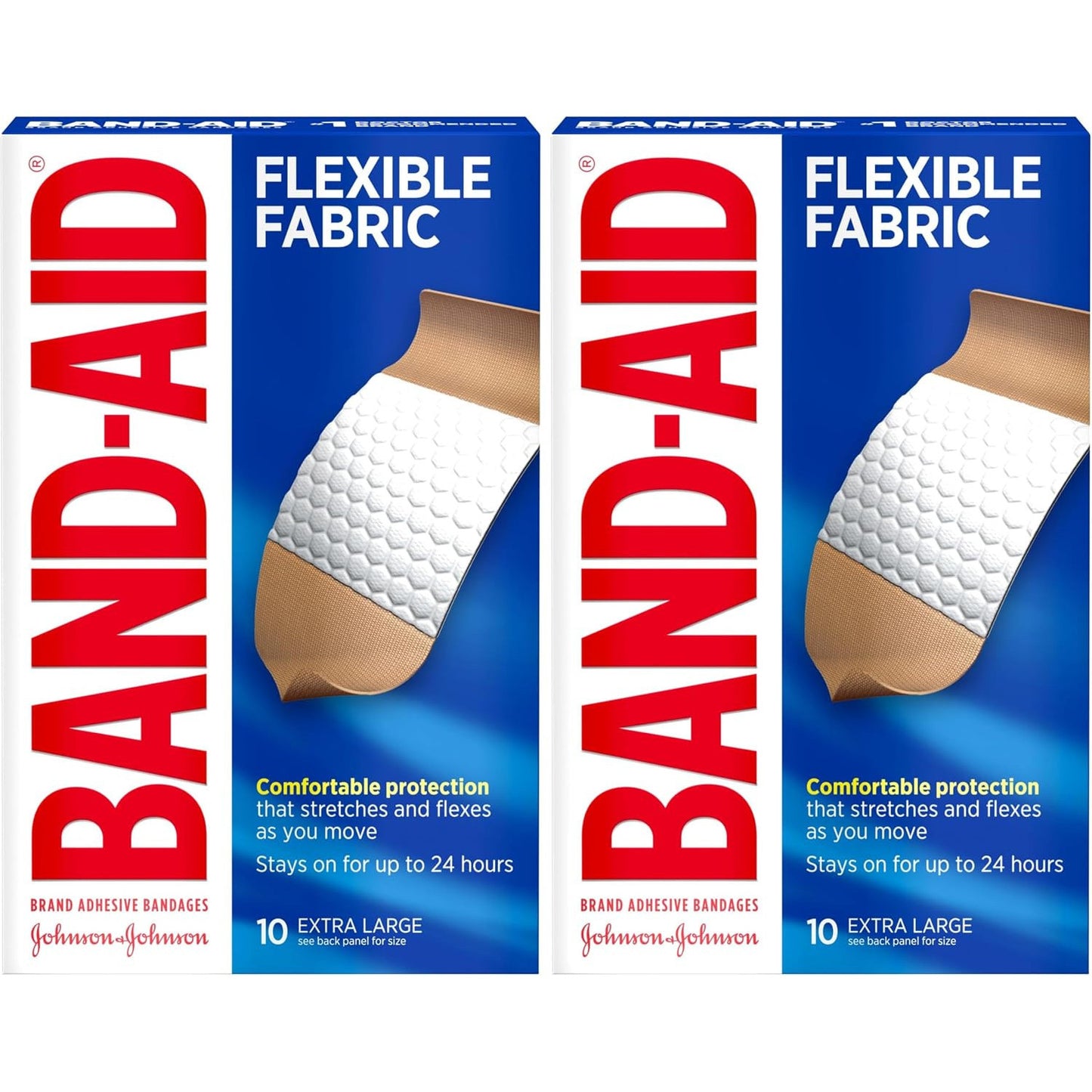 BAND-AID Flexible Fabric Adhesive Bandages All One Size 100 Count
