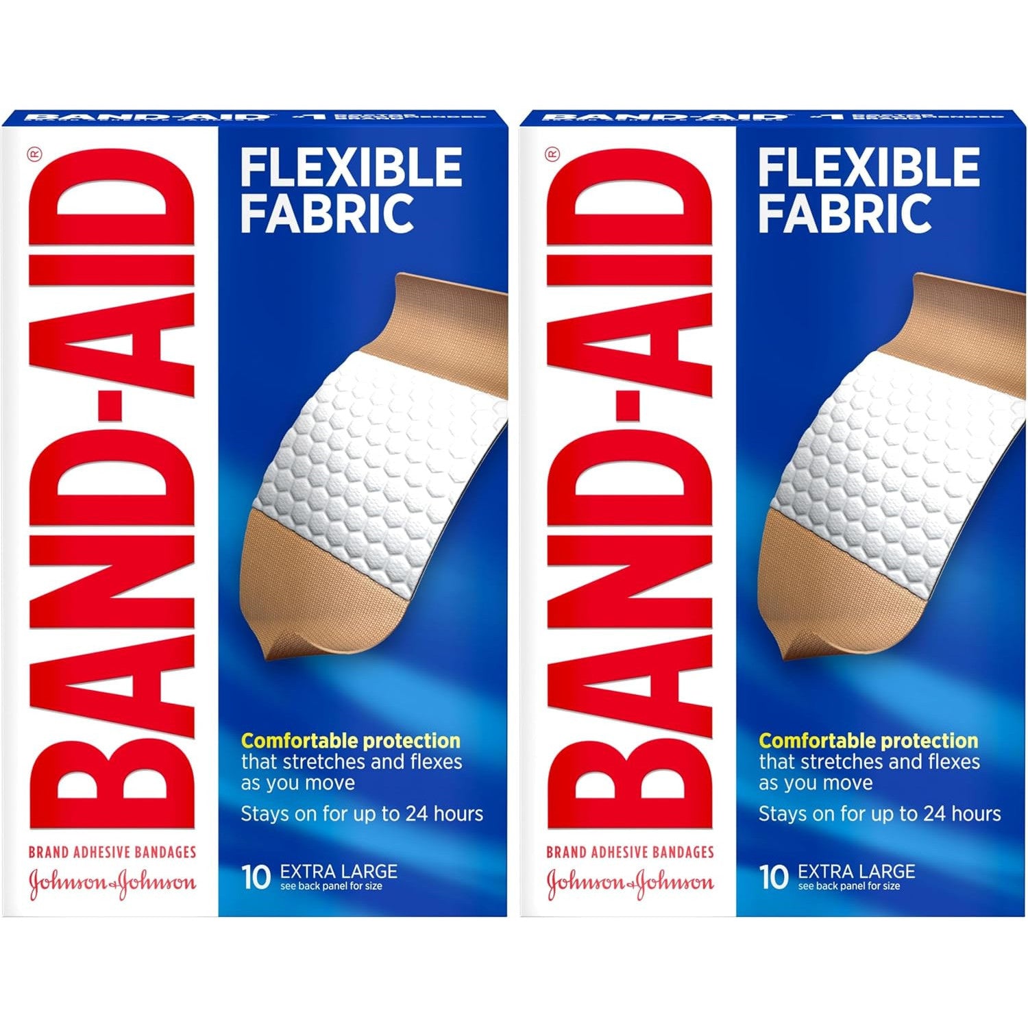 BAND-AID Flexible Fabric Adhesive Bandages All One Size 100 Count