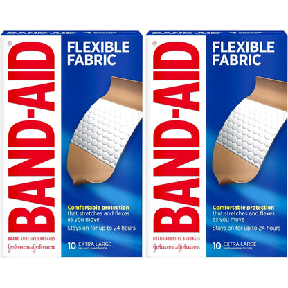 BAND-AID Flexible Fabric Adhesive Bandages All One Size 100 Count