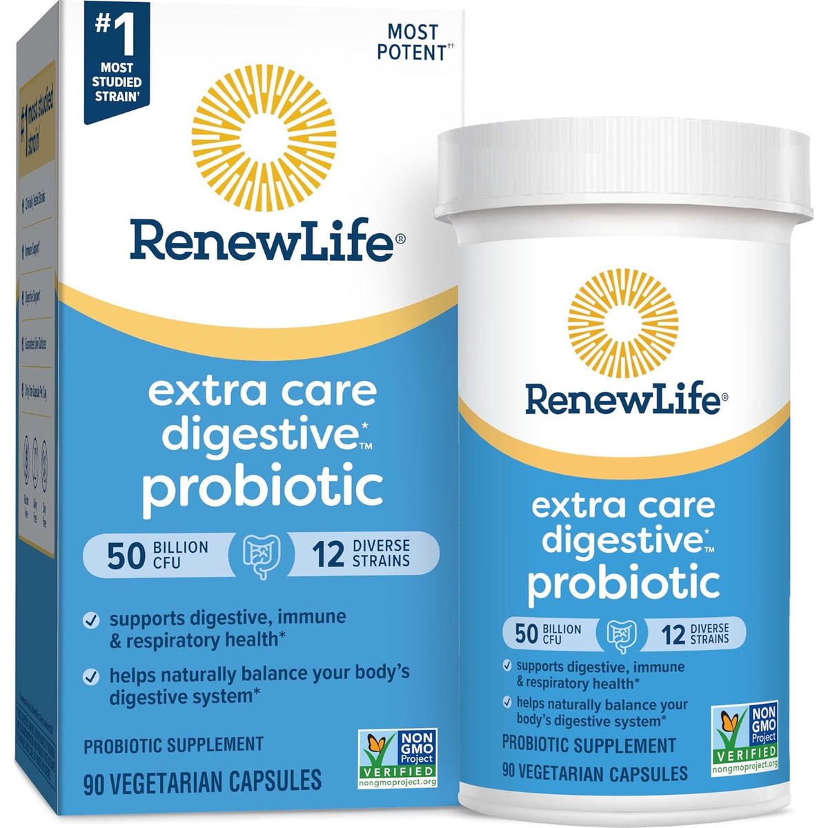 Renew Life Extra Care Probiotic Digestive Support Capsules