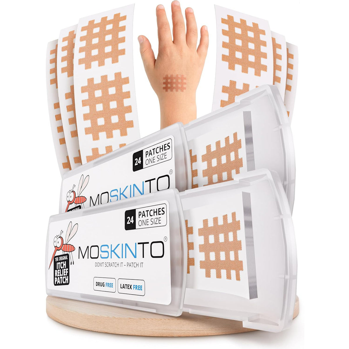 Moskinto Original Bug Bite Patches Mosquito Itch Relief Stickers