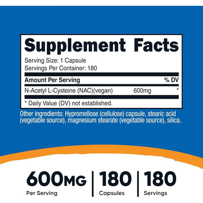 Nutricost NAC Immune and Respiratory Support Capsules