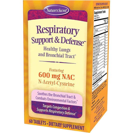 Nature's Secret Respiratory Support & Defense Tablets