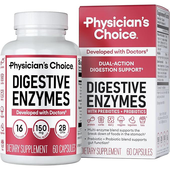 Physician's CHOICE Digestive Enzymes for Bloating & Digestion 16 Enzyme