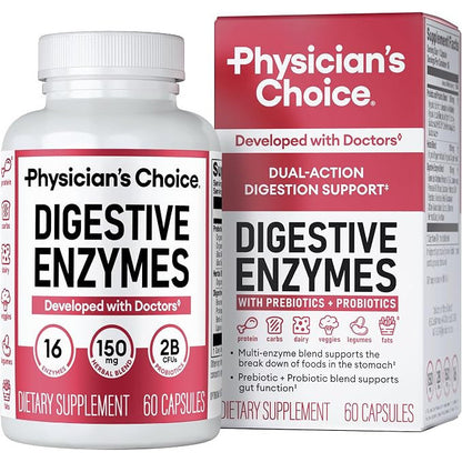 Physician's CHOICE Digestive Enzymes for Bloating & Digestion 16 Enzyme