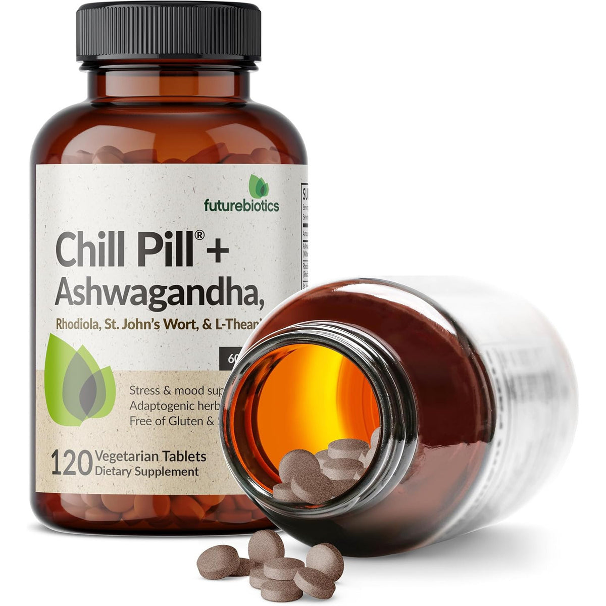 Futurebiotics Chill Pill Ashwagandha Stress Mood Support Tablets