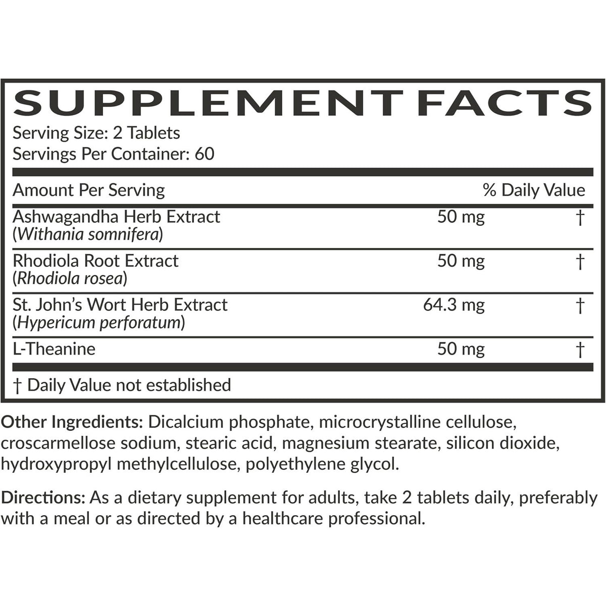 Futurebiotics Chill Pill Ashwagandha Stress Mood Support Tablets