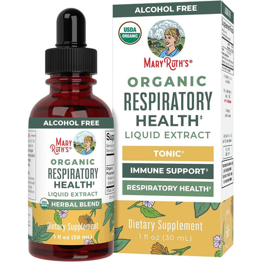 MARYRUTH'S USDA Organic Respiratory Health Herbal Support Liquid Drops