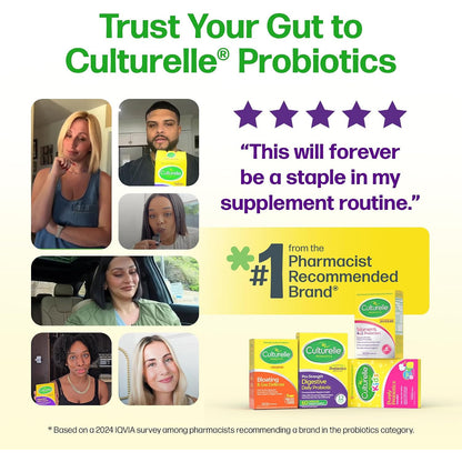 Culturelle Pro Strength Daily Probiotics Digestive Health 12 Billion CFUs 60 Count