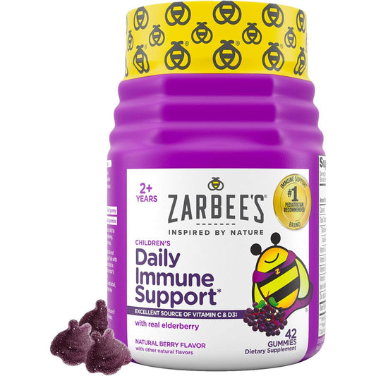 Zarbee's Kids Elderberry Immune Support Gummy Supplement