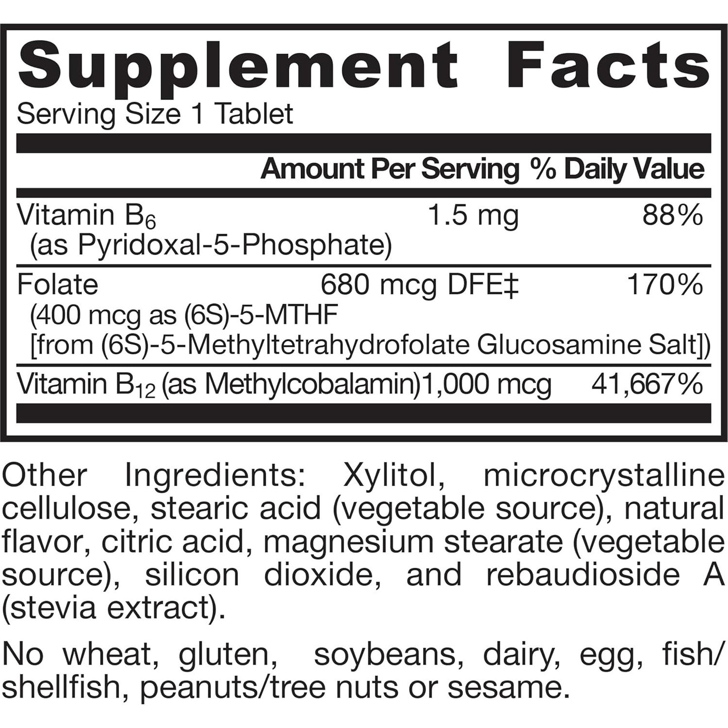 Jarrow Formulas Methyl B-12 & Methyl Folate Dietary Supplement Chewable Tablets
