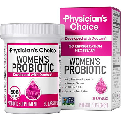 Physician's CHOICE Probiotics for Women 50 Billion CFU 6 Strains