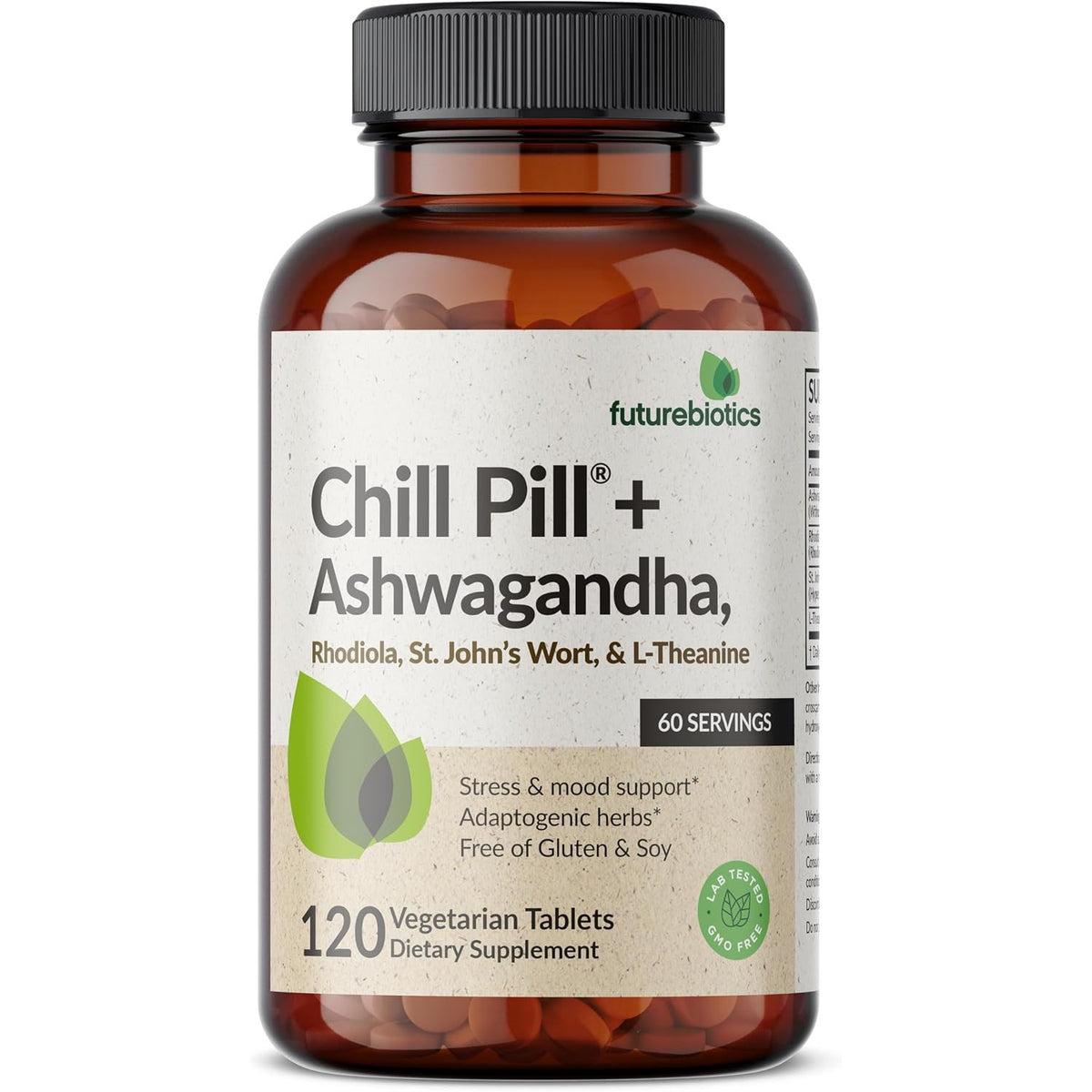 Futurebiotics Chill Pill Ashwagandha Stress Mood Support Tablets