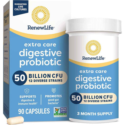 Renew Life Extra Care Probiotic Digestive Support Capsules