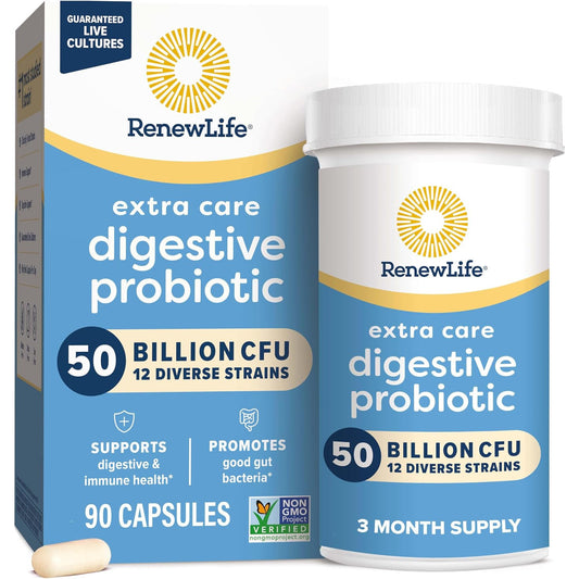 Renew Life Extra Care Probiotic Digestive Support Capsules