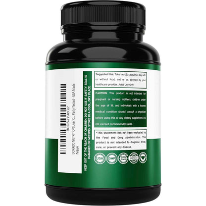 Dorado Nutrition Milk Thistle Liver Cleanse Detox Support Capsules