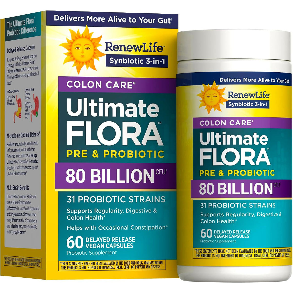 Renew Life Extra Care Probiotic Digestive Support Capsules