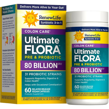 Renew Life Extra Care Probiotic Digestive Support Capsules