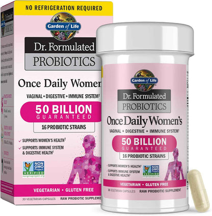 Garden of Life Dr. Formulated Once Daily Women's Probiotics 50 Billion CFU 30 Count
