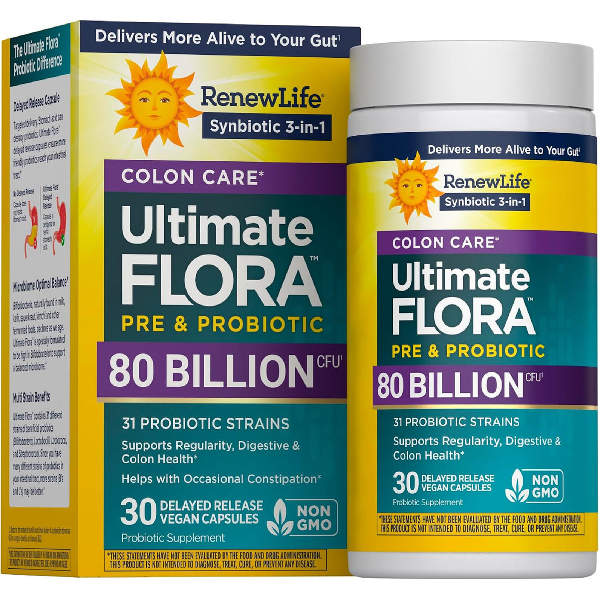 Renew Life Extra Care Probiotic Digestive Support Capsules