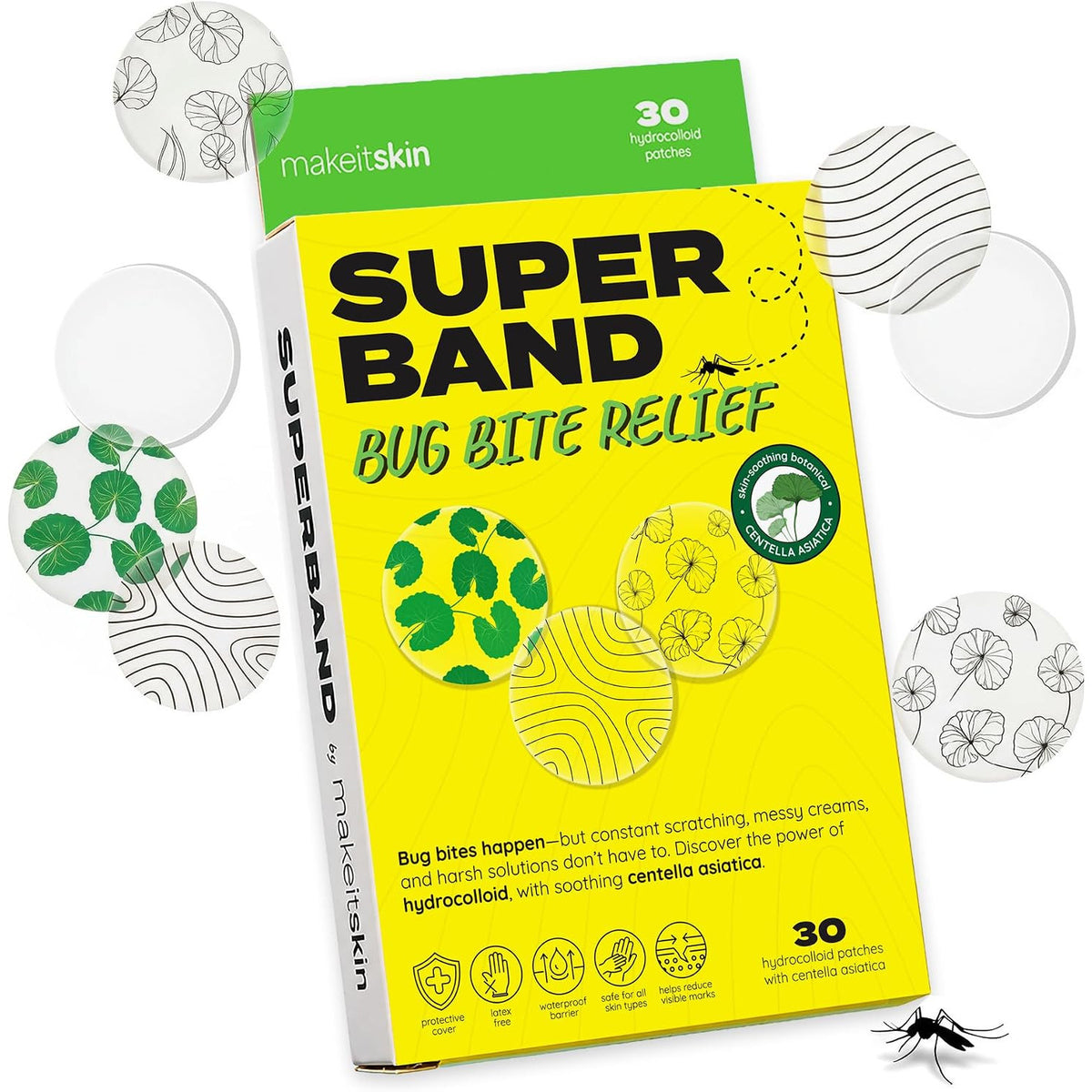 MakeItSkin SUPERBAND Bug Bite Relief Hydrocolloid Patches