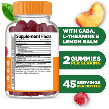 Lifeable Stress Aid Teens Mood Support Berry Gummies 90 Count
