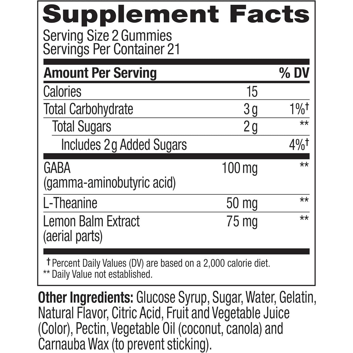 OLLY Goodbye Stress Support Supplement Berry Verbena Gummies