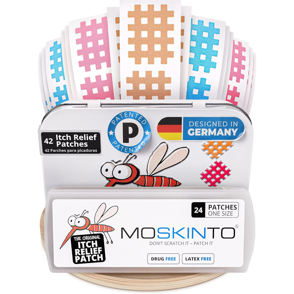 Moskinto Original Bug Bite Patches Mosquito Itch Relief Stickers