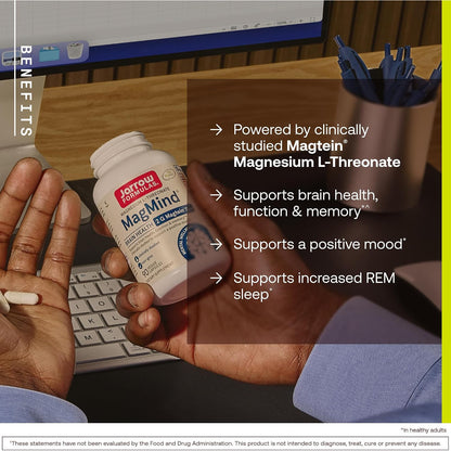 Jarrow Formulas MagMind Magnesium L-Threonate Dietary Supplement Capsules