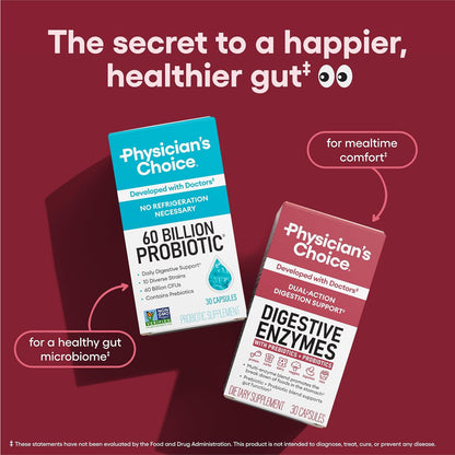 Physician's CHOICE Digestive Enzymes for Bloating & Digestion 16 Enzyme