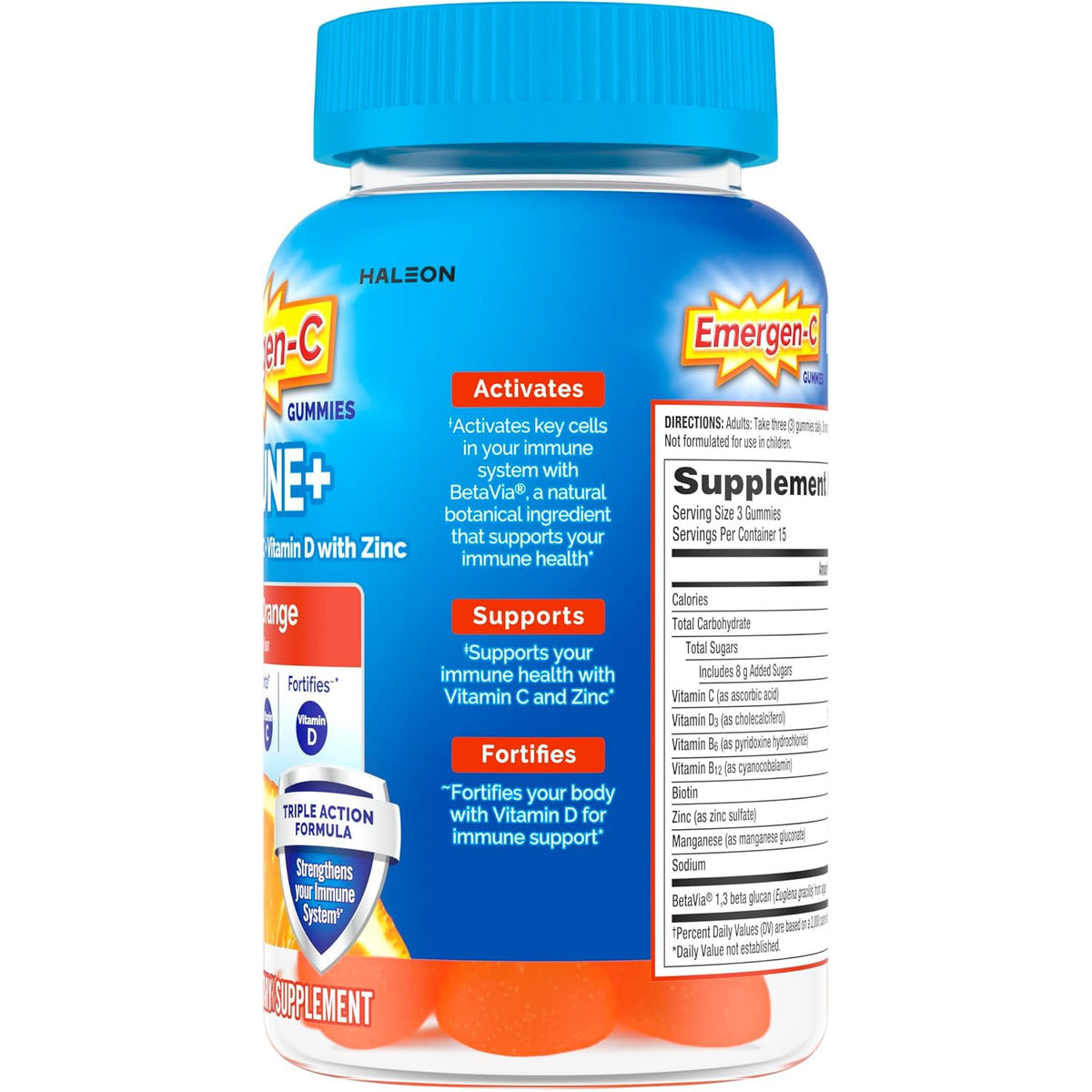 Emergen-C Vitamin C 750 mg Immune Support Dietary Supplement Gummies