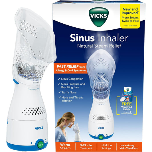 Vicks Sinus Inhaler Steam Vaporizer 1 VapoPad Included Non-Medicated Plug-In