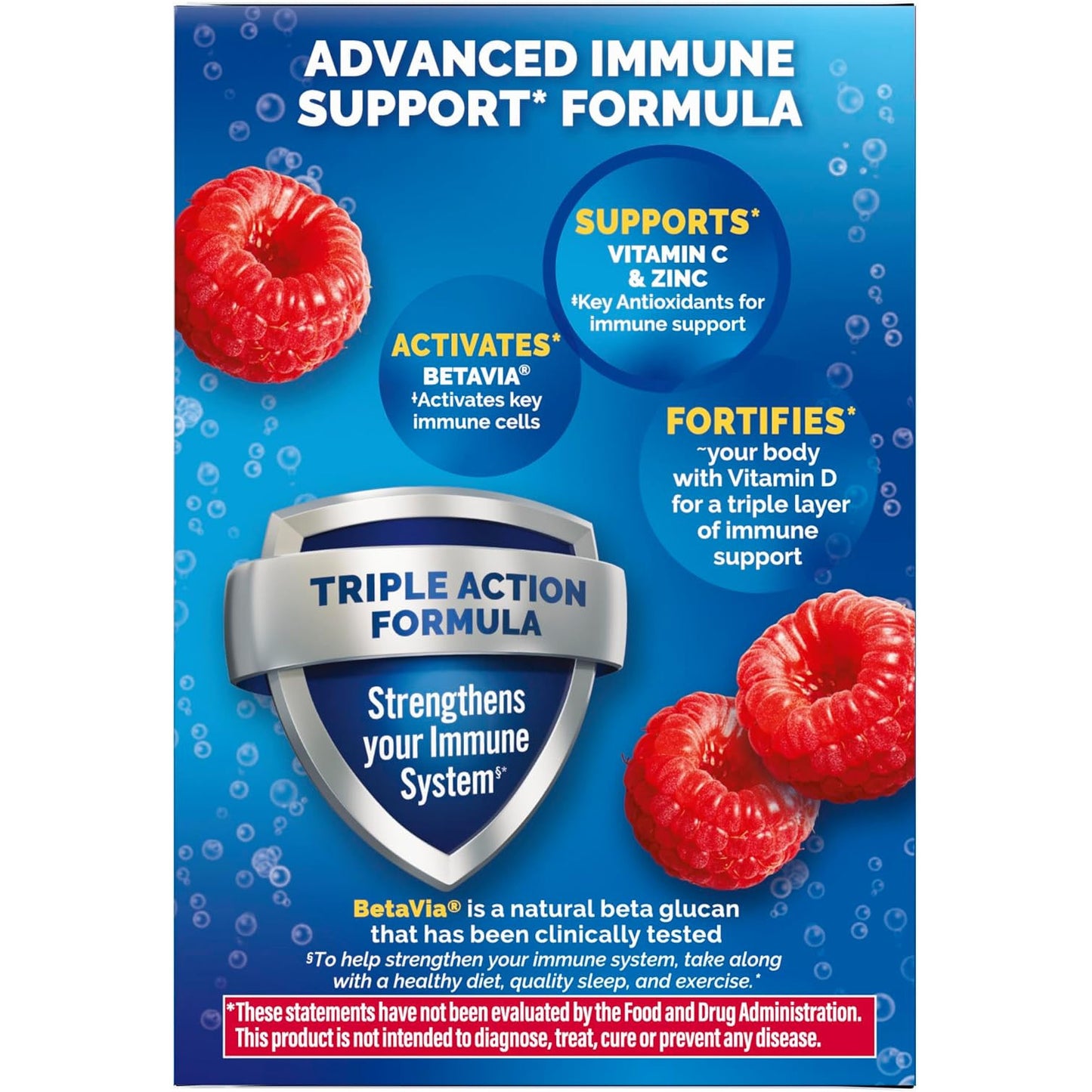 Emergen-C Immune+ Triple Action Immune Support Dietary Supplement Powder Packets