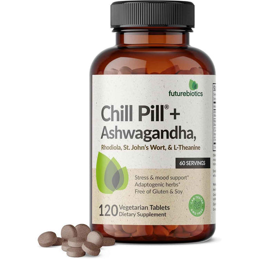 Futurebiotics Chill Pill Ashwagandha Stress Mood Support Tablets
