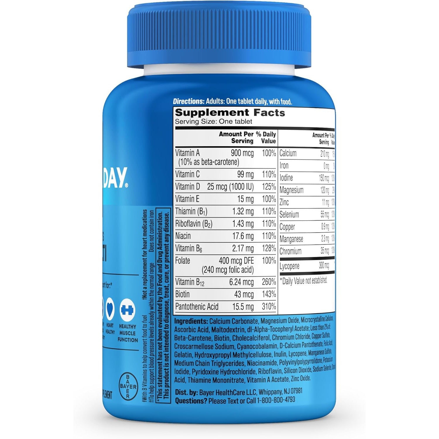 One A Day Men's Multivitamin with Vitamin D, Zinc, Folic Acid, 200 Count