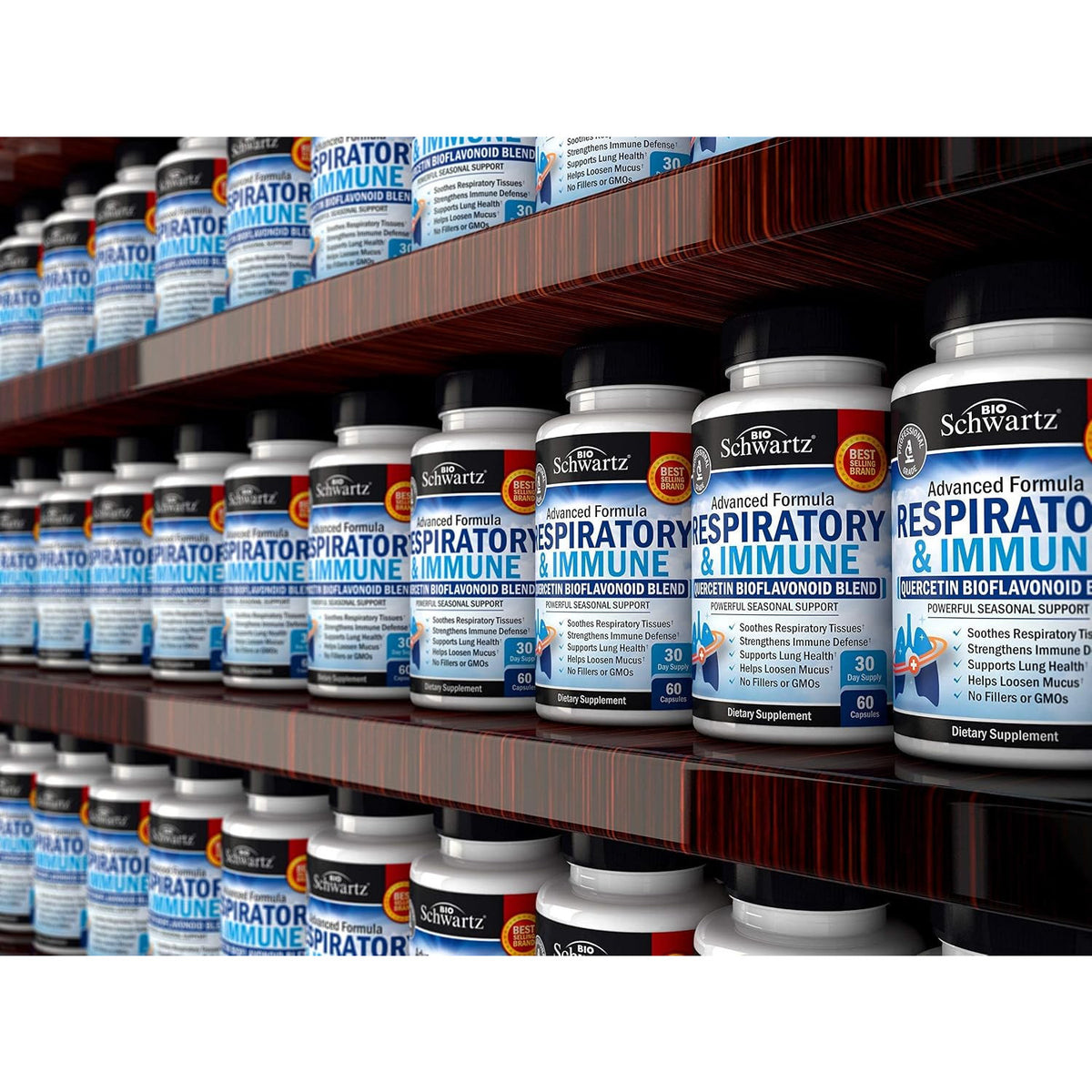 BioSchwartz Lung Detox Respiratory Immune Support Formula Capsules