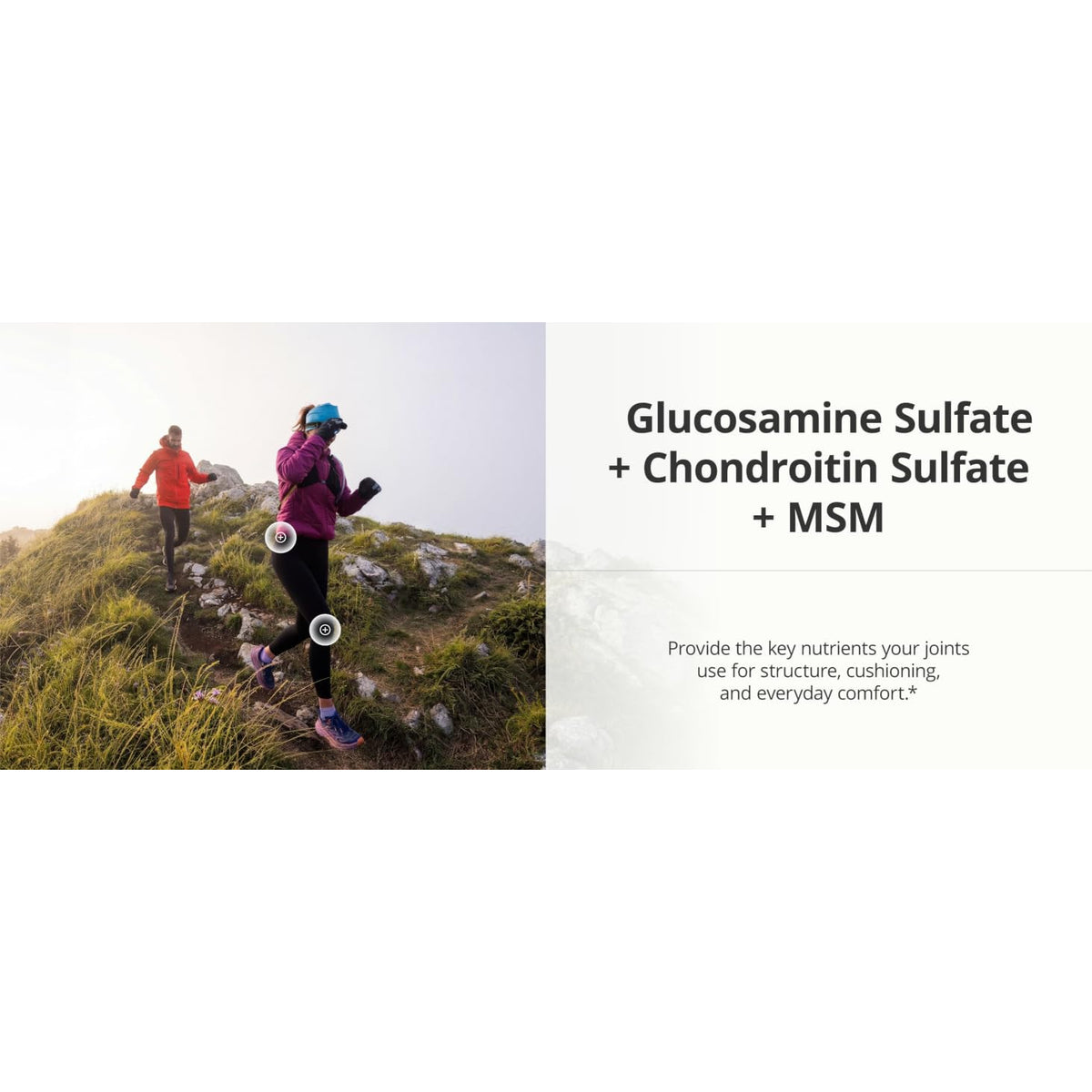 Vimerson Health Glucosamine Chondroitin MSM joint support supplement bottle with 90 capsules, designed for joint health and mobility.